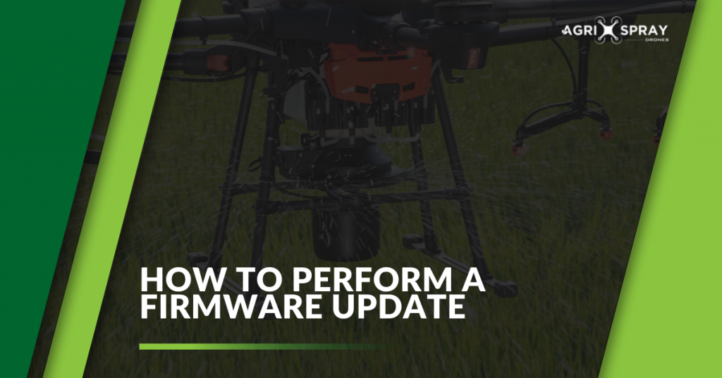 How to perform a firmware update on the Agras T20